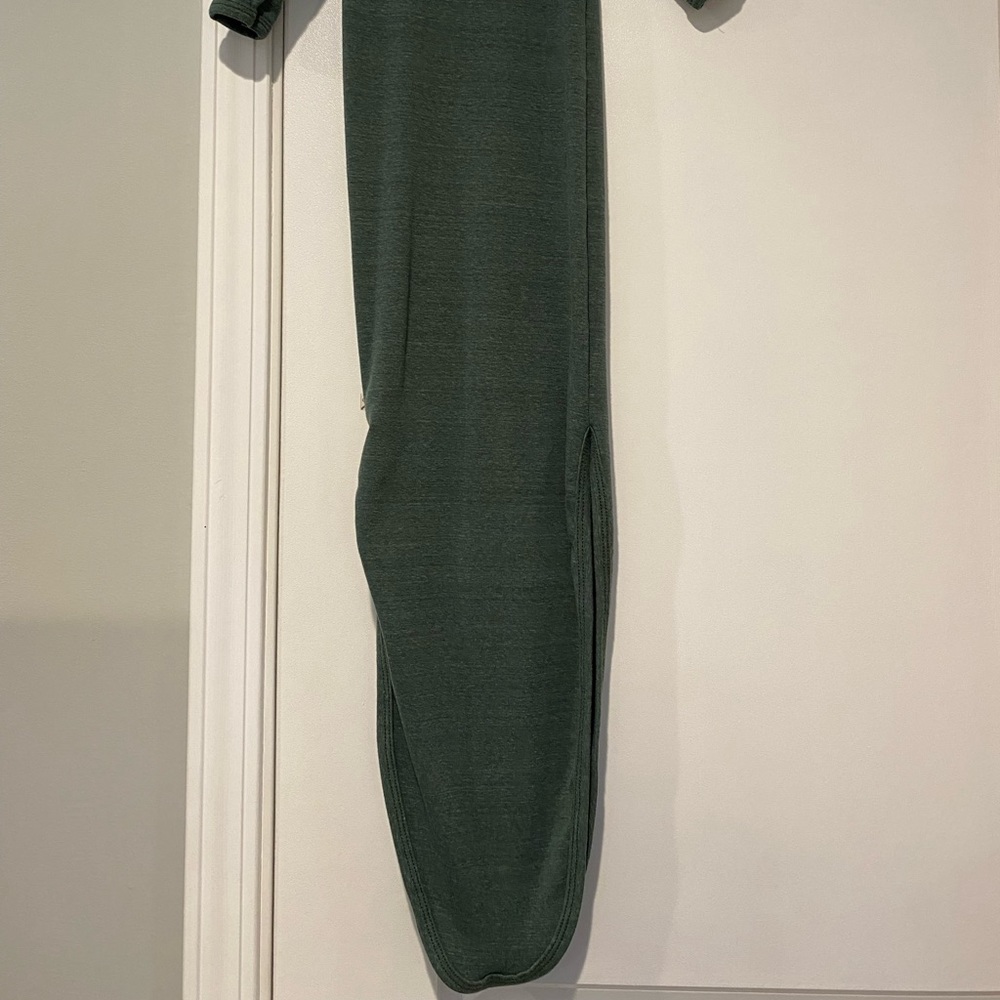 Childhoods Clothing Ribbed Knotted Sleeper. Balsam color. Size 0-3. Brand New. - Picture 3 of 3